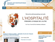 Tablet Screenshot of anthroposophie.fr